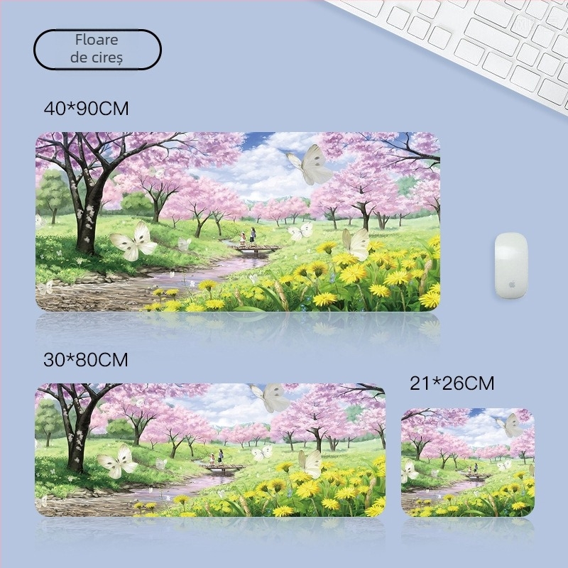 Pad de mouse, cu două fețe, anti-alunecare, din cauciuc, imprimare logo disponibilă
