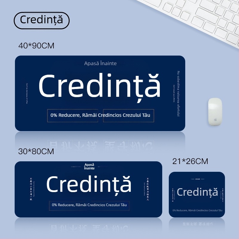 Pad de mouse, cu două fețe, anti-alunecare, din cauciuc, imprimare logo disponibilă
