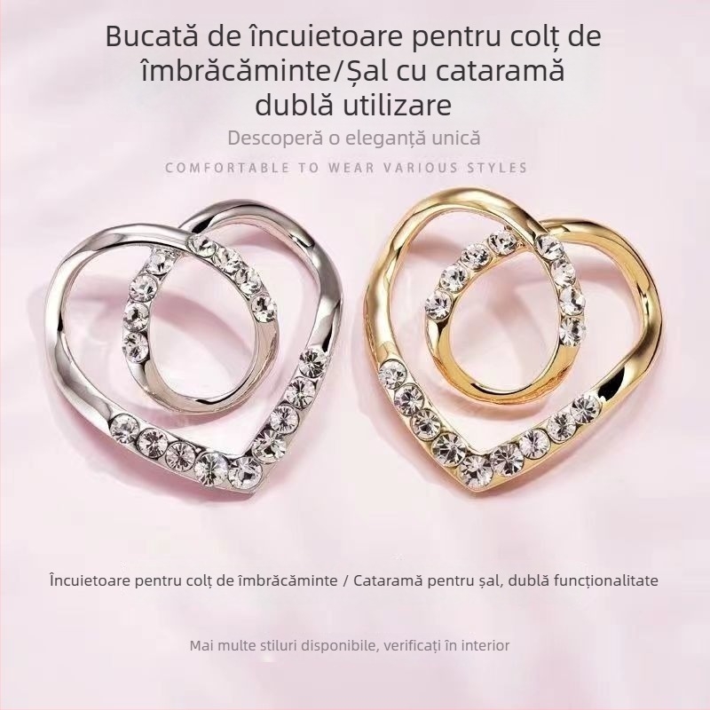 Accesoriu pentru tricou cu nod la margine și strângere la talie, din aliaj metalic, stil simplu, primăvara 2025