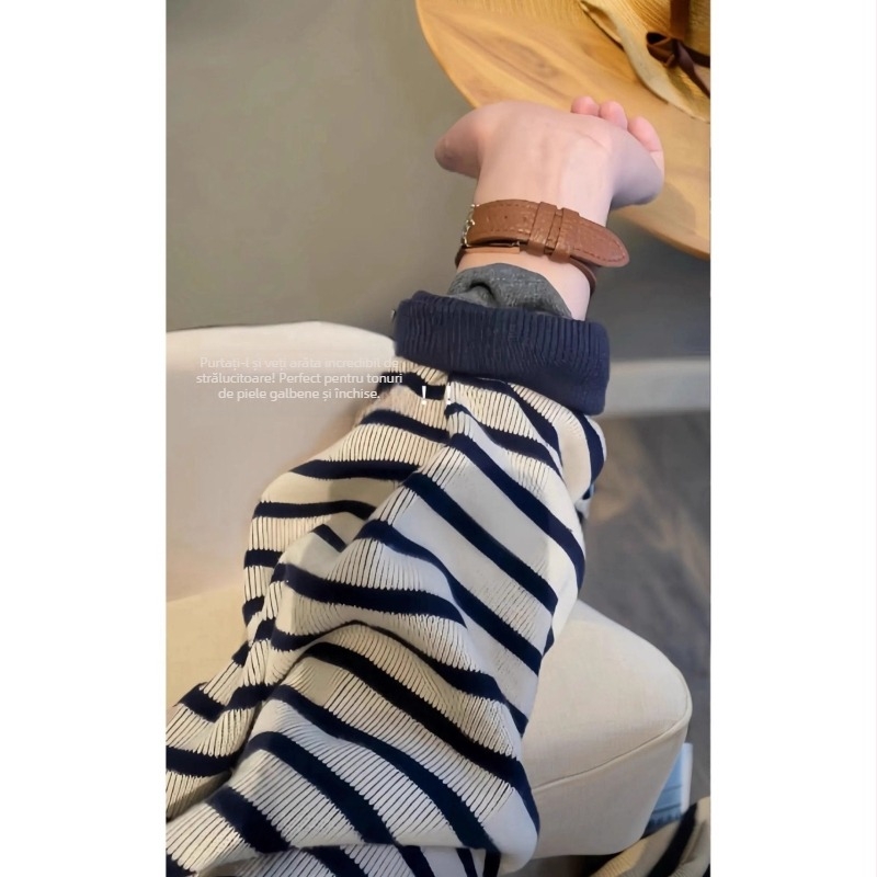 Hanorac cu glugă, patchwork cu blocuri şi dungi, croială lejeră, mâneci lungi, guler rotund, bumbac/poliester