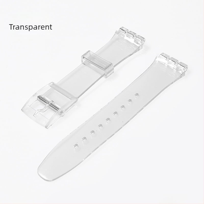 Curea de ceas din silicon compatibil Swatch — impermeabilă, material: silicon, cod produs: Strap, marcă: Qifulong, sezon: Iarna 2023