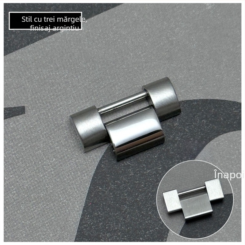 Extensie pentru curea de ceas din oțel inoxidabil — Time Chain Strap, compatibil cu curea Rolex din oțel, lansare vară 2025 (Brand: Time Chain Strap; Material: oțel inoxidabil; Compatibilitate: curea Rolex din oțel; Lansare: Vară 2025)