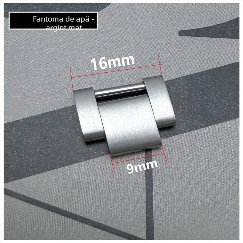 Extensie pentru curea de ceas din oțel inoxidabil — Time Chain Strap, compatibil cu curea Rolex din oțel, lansare vară 2025 (Brand: Time Chain Strap; Material: oțel inoxidabil; Compatibilitate: curea Rolex din oțel; Lansare: Vară 2025)