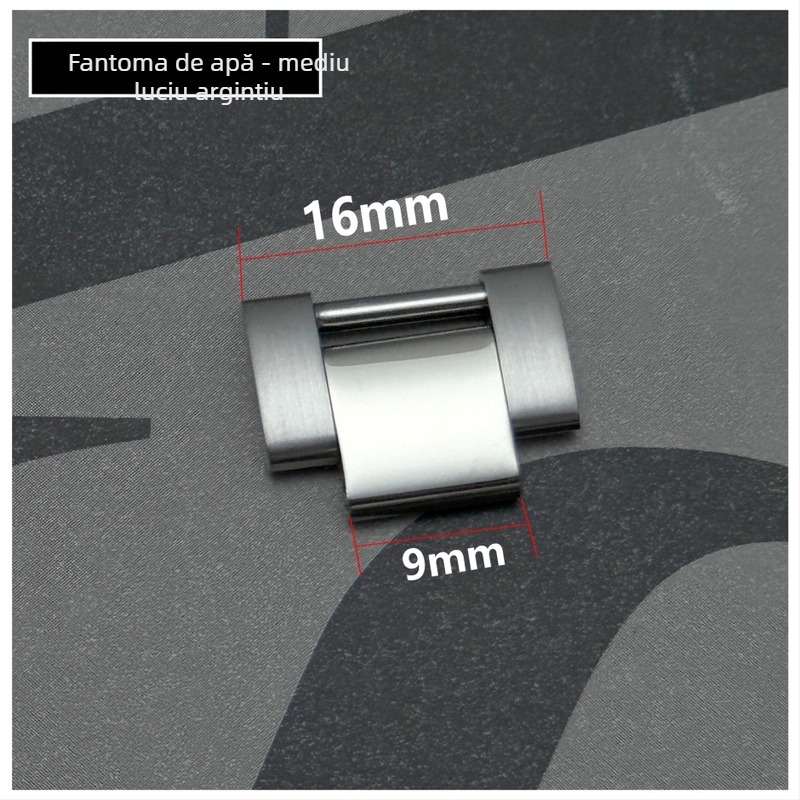 Extensie pentru curea de ceas din oțel inoxidabil — Time Chain Strap, compatibil cu curea Rolex din oțel, lansare vară 2025 (Brand: Time Chain Strap; Material: oțel inoxidabil; Compatibilitate: curea Rolex din oțel; Lansare: Vară 2025)