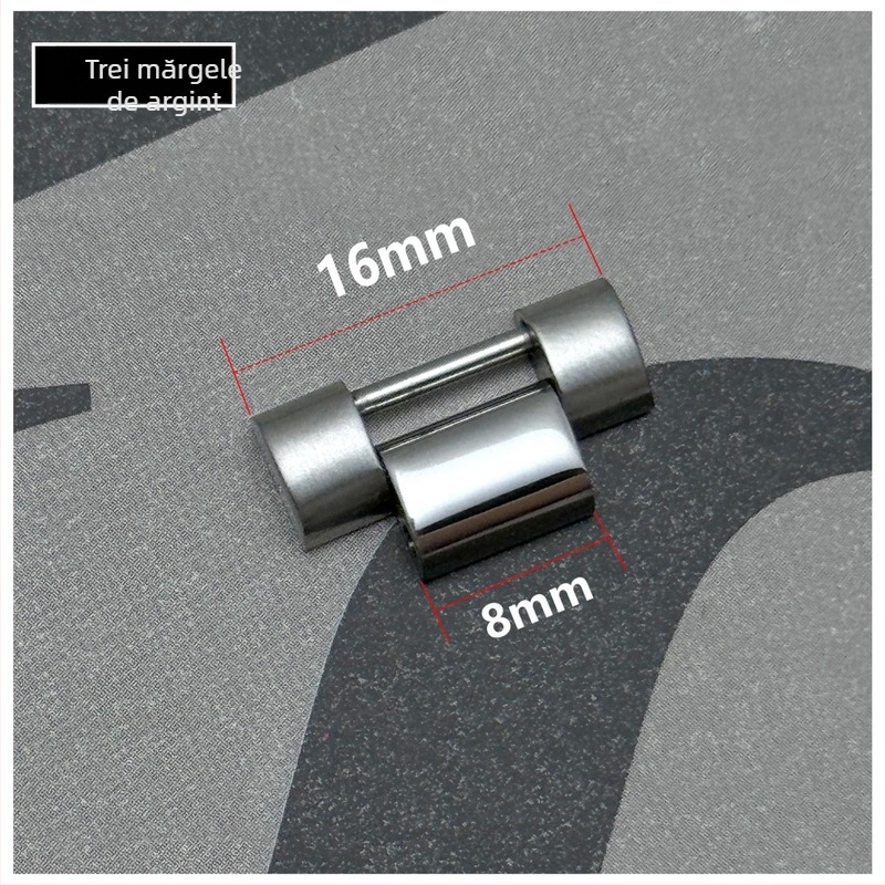 Extensie pentru curea de ceas din oțel inoxidabil — Time Chain Strap, compatibil cu curea Rolex din oțel, lansare vară 2025 (Brand: Time Chain Strap; Material: oțel inoxidabil; Compatibilitate: curea Rolex din oțel; Lansare: Vară 2025)