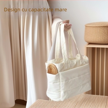 Geantă pentru cosmetice și rucsac portabil — Capacitate mare, compartimente multiple, exterior din nylon, căptușeală din poliester, impermeabil, lavabil, rezistent uzurii