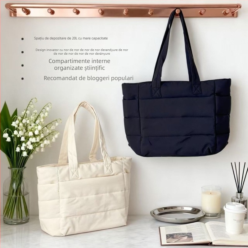 Geantă pentru cosmetice și rucsac portabil — Capacitate mare, compartimente multiple, exterior din nylon, căptușeală din poliester, impermeabil, lavabil, rezistent uzurii