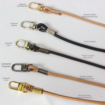 Bretea rotundă din piele de vițel, 4 mm, lucrată manual, pentru genți, bretea mică pentru purtare transversală, mâner pentru geantă, accesoriu pentru geantă