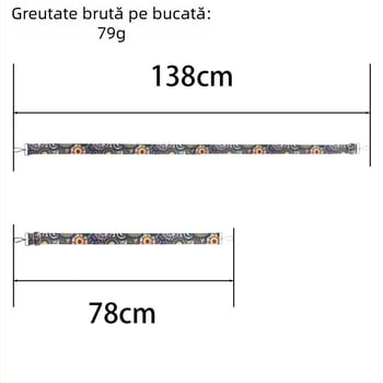 Curea de geantă 3,8 cm lățime, poliester, respirabilă, ultraușoară, reduce sarcina, culoare solidă