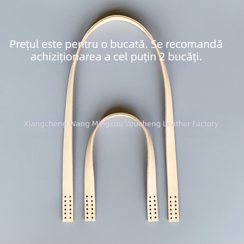 Curea de umăr din piele adevărată pentru geantă, DIY, piele tratată vegetal, piele de vită de înaltă calitate, design minimalist, culoare solidă