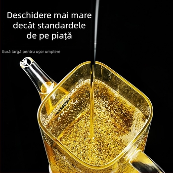 Hyvar recipient sticlă pentru ulei, etanș, bucătărie – sosuri (soia), oțet și ulei