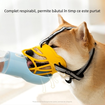 Botniță pentru câini de talie medie și mare, anti mușcare și anti lătrat, respirabilă și confortabilă
