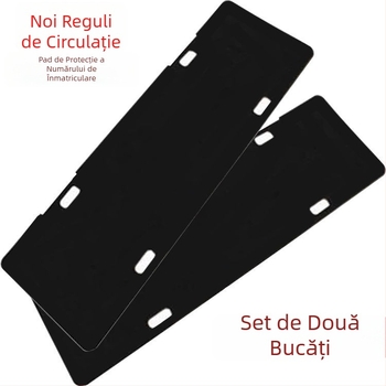 Ramă pentru plăcuța de înmatriculare cu pernă anti-zgomot și spumă amortizantă, din oțel inoxidabil, pentru vehicule standard, Capable Factory