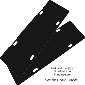 Ramă pentru plăcuța de înmatriculare cu pernă anti-zgomot și spumă amortizantă, din oțel inoxidabil, pentru vehicule standard, Capable Factory