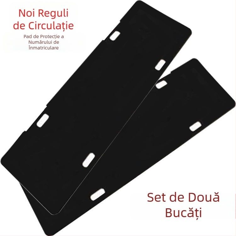 Ramă pentru plăcuța de înmatriculare cu pernă anti-zgomot și spumă amortizantă, din oțel inoxidabil, pentru vehicule standard, Capable Factory