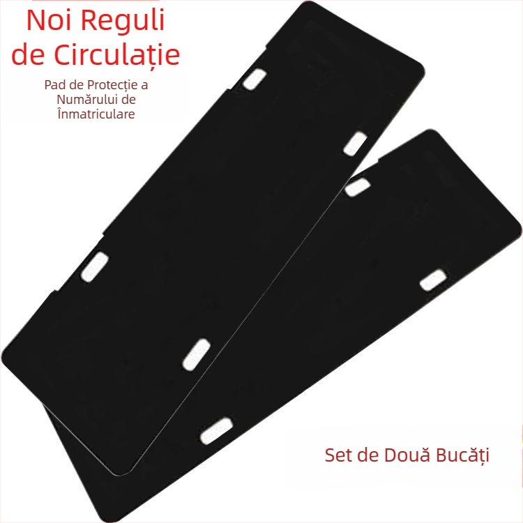 Ramă pentru plăcuța de înmatriculare cu pernă anti-zgomot și spumă amortizantă, din oțel inoxidabil, pentru vehicule standard, Capable Factory