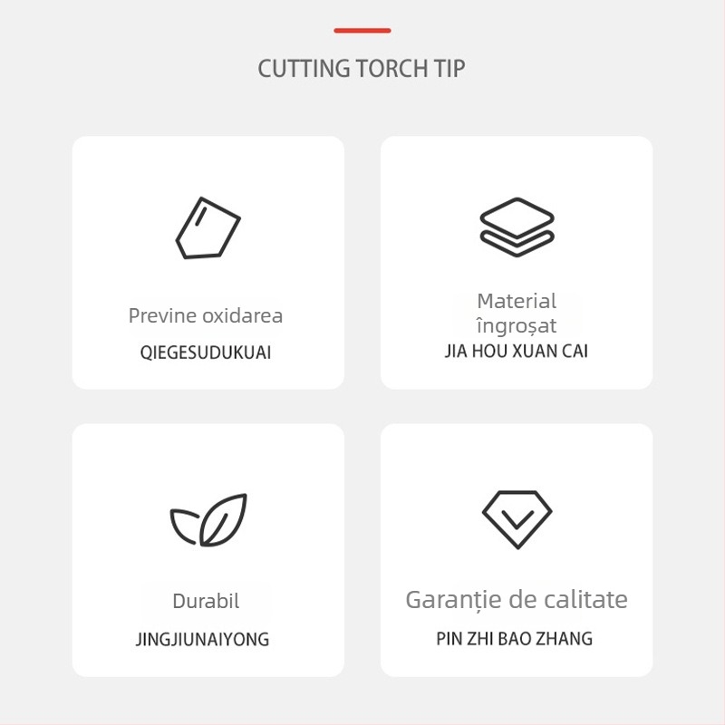 Vârf de protecție pentru pistol MIG cu duză din cupru, compatibil cu 200A/350A/500A, protecție CO2, cod GK3