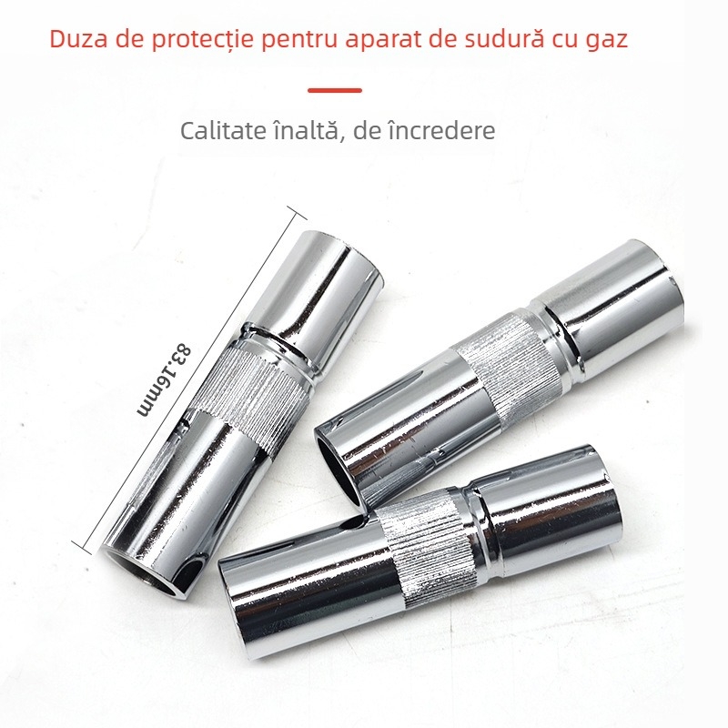 Vârf de protecție pentru pistol MIG cu duză din cupru, compatibil cu 200A/350A/500A, protecție CO2, cod GK3