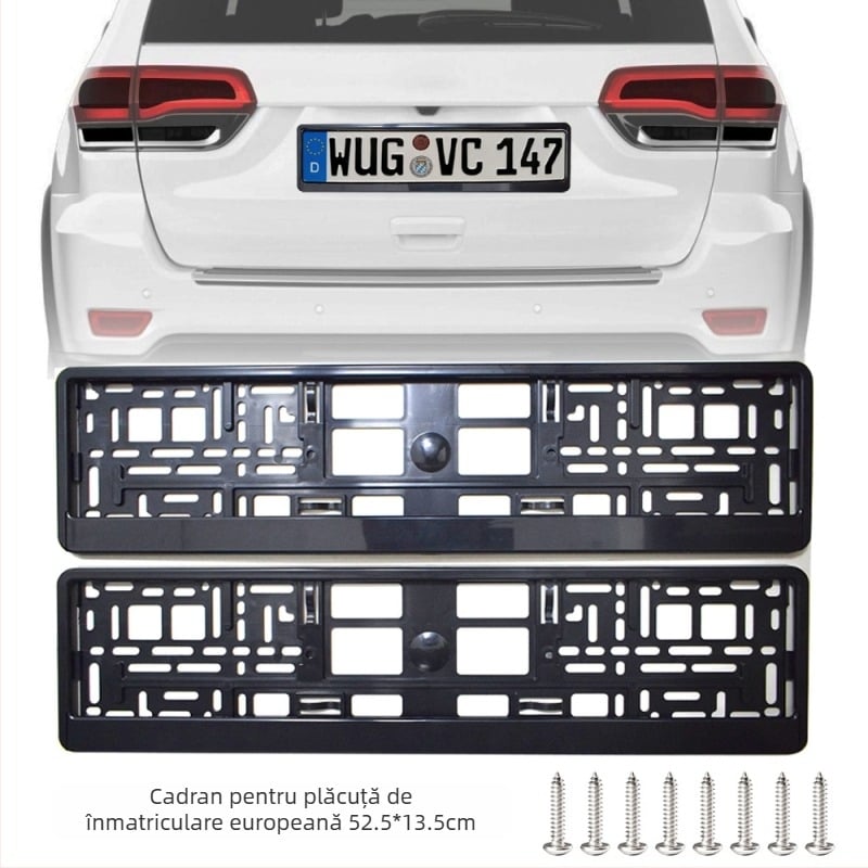 Suport pentru numere europene, ABS plastic, Model 0731, Cod produs 0731
