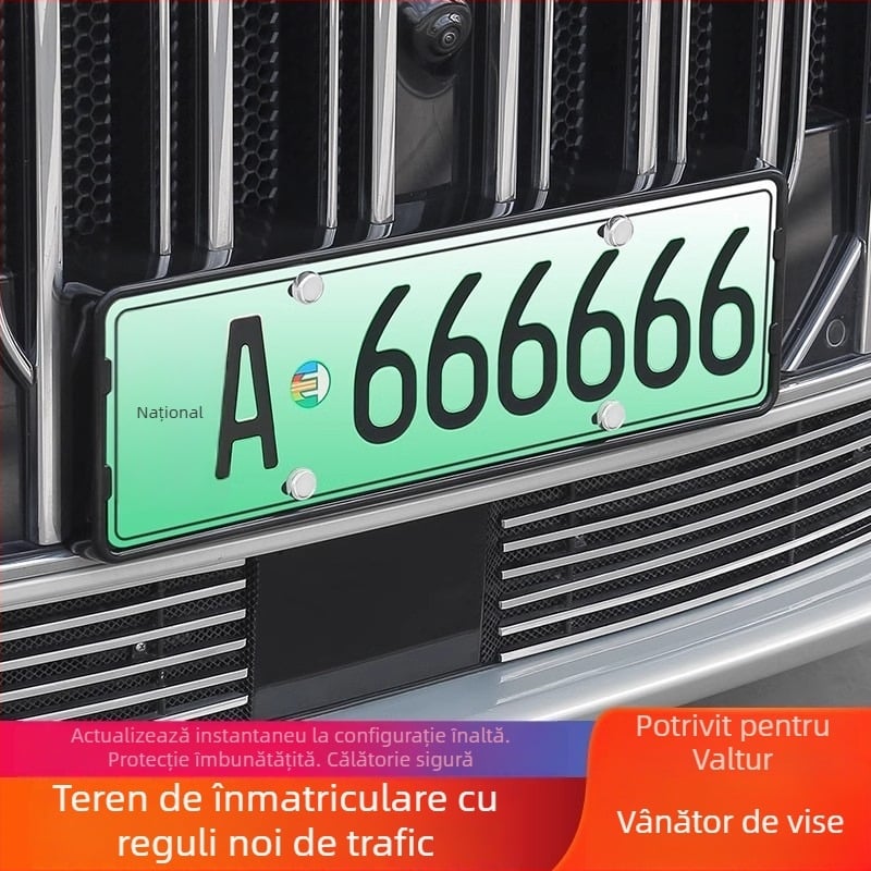 Protecție ramă plăcuță de înmatriculare Lantu Dreamer – acoperire completă, din plastic, compatibil cu Dreamer