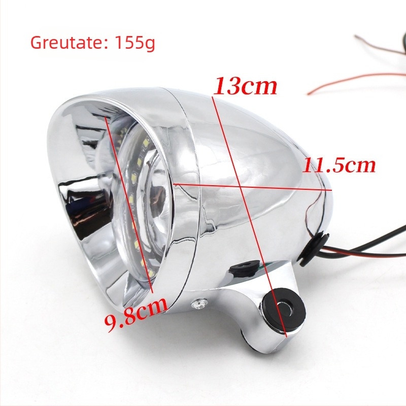 Lampa LED de ceață pentru motocicletă – universală, pentru cruiser și off-road, far auxiliar cu LED