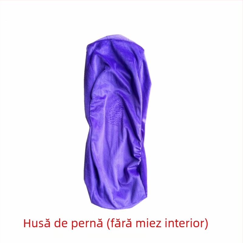 Pernă de gât în formă de U, cu spumă de memorie și husă din velur cristal, design modern minimalist, pentru adulți, potrivită pentru dormit pe o parte