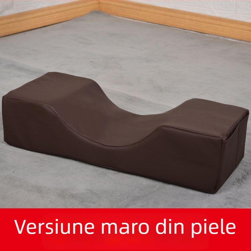 Pernă în formă de U din spumă cu memorie, țesătură velur cristal, pentru adulți, greutate până la 0,5 kg