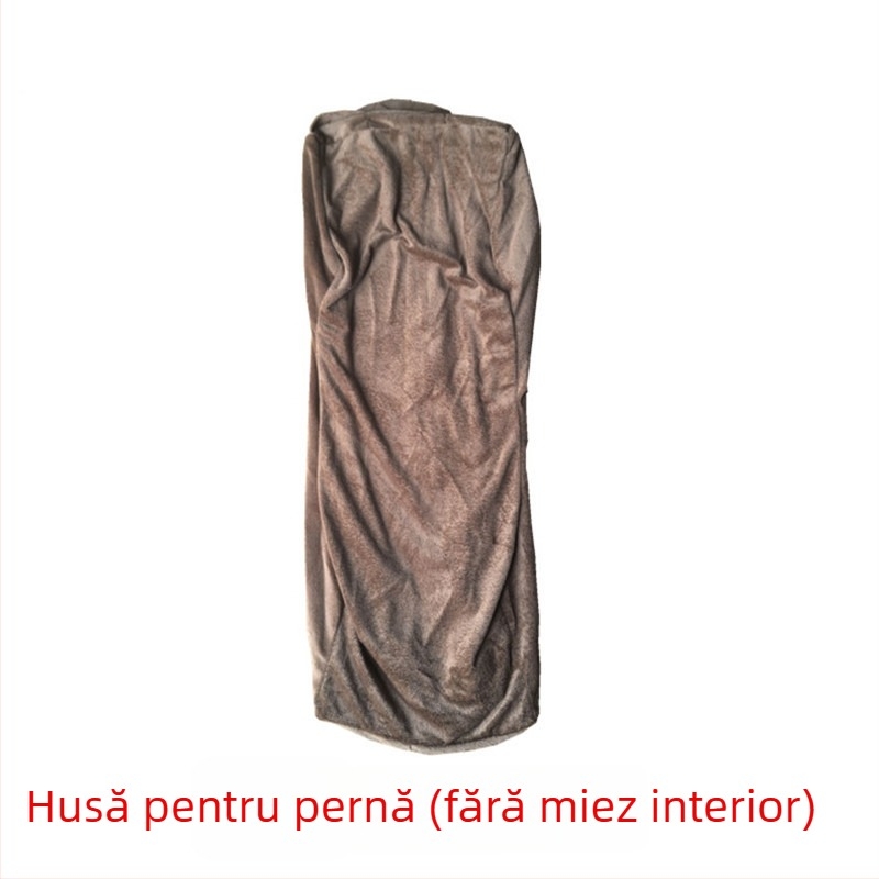 Pernă în formă de U din spumă cu memorie, țesătură velur cristal, pentru adulți, greutate până la 0,5 kg