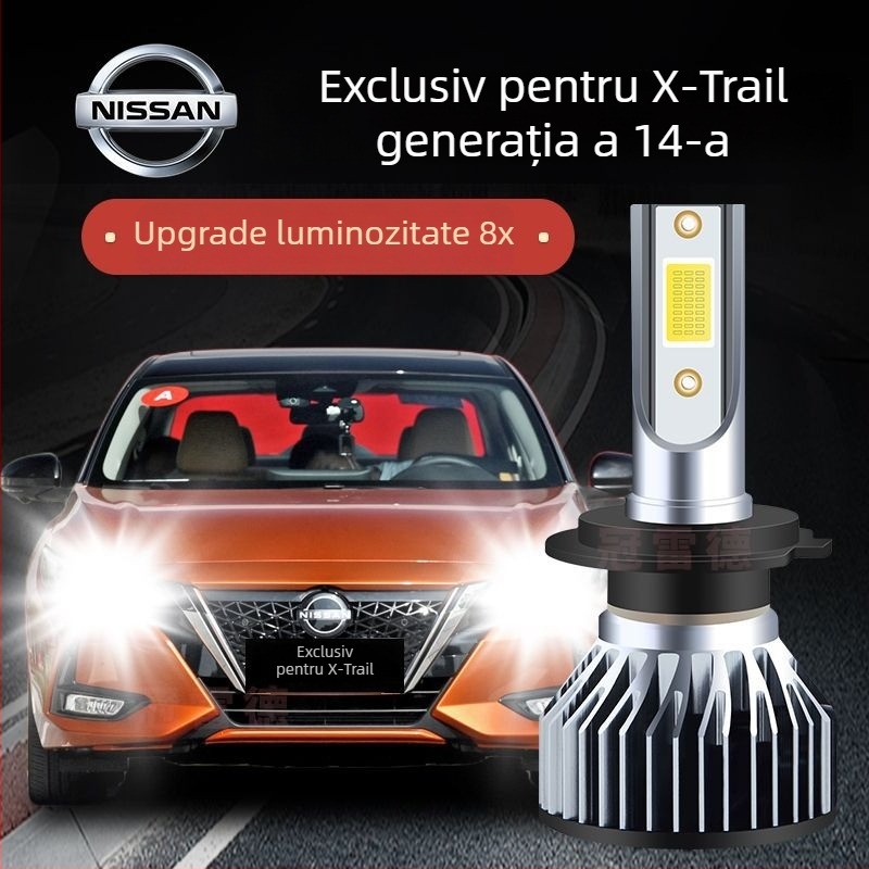 Becuri LED pentru Nissan Sylphy – faruri cu fază lungă și scurtă, lumină albă, 5000 lm