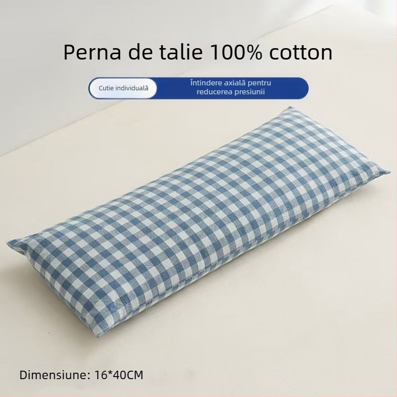 Perne lombare pentru dormit, cu umplere din coji de hrișcă, husă din fibre de viscose, țesătură