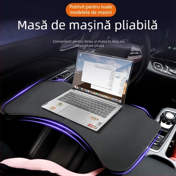 Masă pliabilă auto Laihu, multifuncțională, placă artificială, montaj încapsulat, compatibil universal
