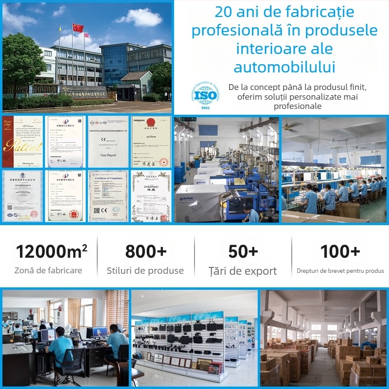 Shunwei Masă pentru mașină – Multifuncțională, Pliabilă, din plastic, Dimensiuni 360×255 mm, Montaj prin click