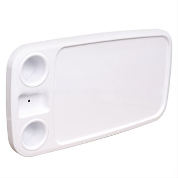 Jia Ningshun Masă RV dreptunghiulară cu ridicare, slot pentru 2 cești, ABS Plastic, detașabilă, instalare tip card