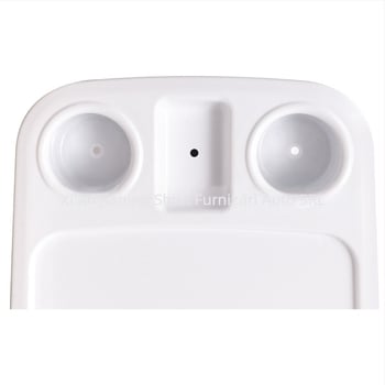 Jia Ningshun Masă RV dreptunghiulară cu ridicare, slot pentru 2 cești, ABS Plastic, detașabilă, instalare tip card