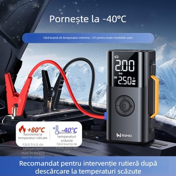 Buwei pompă de aer gonflabilă și demaror de urgență – sursă de alimentare all-in-one cu aprindere electrică