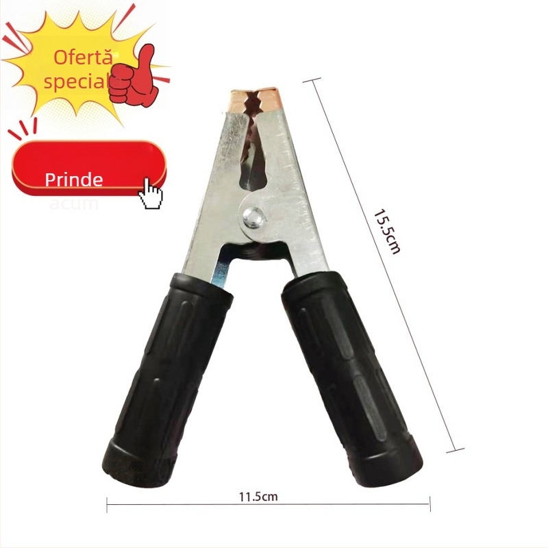 Cleme crocodil pentru baterie auto, conectare baterie, model Iron Half Pack, brand Jiaxu