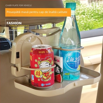 Masă pliabilă pentru spatele scaunului din mașină, din ABS plastic, pliabilă și portabilă, potrivită pentru masă, laptop și studiu