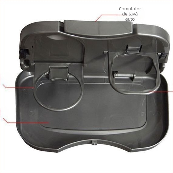Masă pliabilă pentru spatele scaunului din mașină, din ABS plastic, pliabilă și portabilă, potrivită pentru masă, laptop și studiu