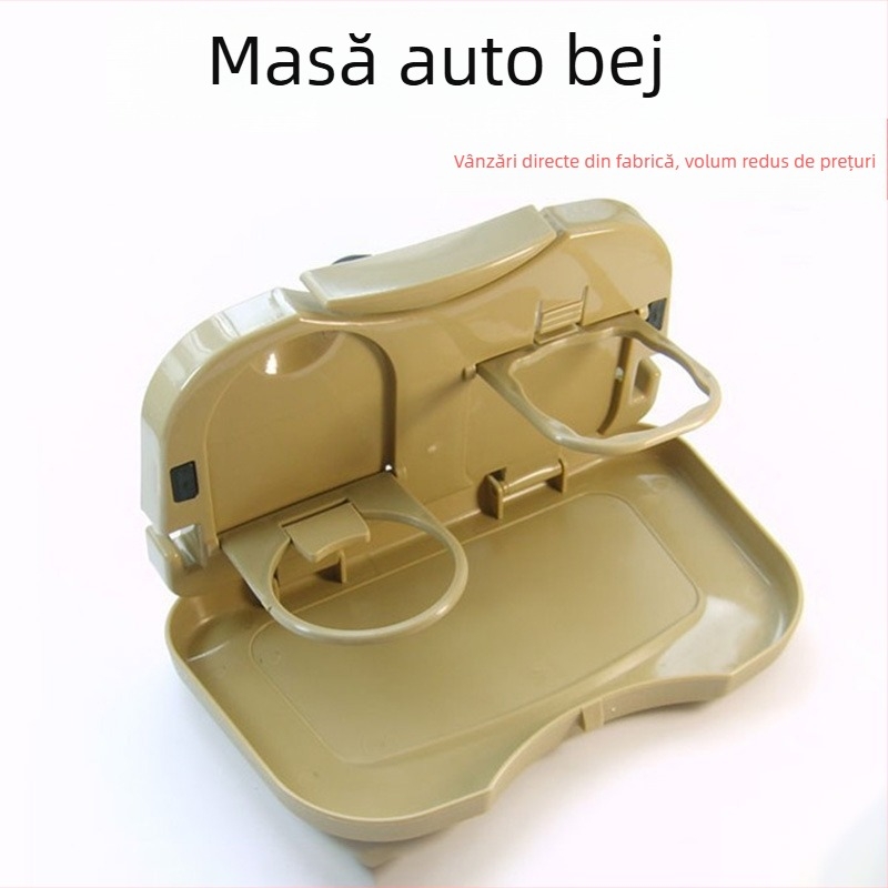 Masă pliabilă pentru spatele scaunului din mașină, din ABS plastic, pliabilă și portabilă, potrivită pentru masă, laptop și studiu