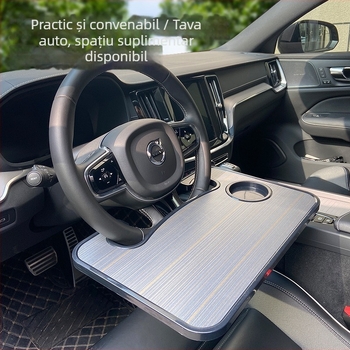 Masă de bord pentru mașină cu suport pentru volan – masă de birou portabilă universală, Jumeng, multifuncțională