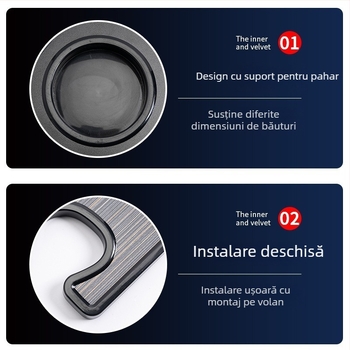 Masă de bord pentru mașină cu suport pentru volan – masă de birou portabilă universală, Jumeng, multifuncțională