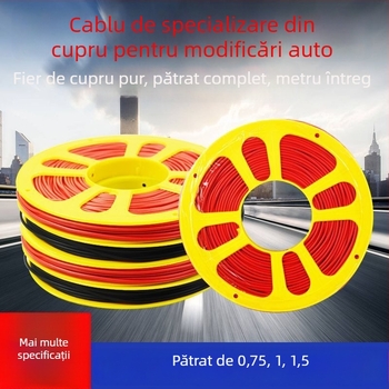 Cablu auto rezistent la temperatură pentru farurile laterale ale camionului – tensiune redusă, miez din cupru pur, standard GB