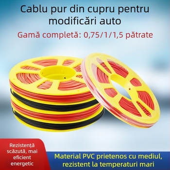 Cablu auto rezistent la temperatură pentru farurile laterale ale camionului – tensiune redusă, miez din cupru pur, standard GB
