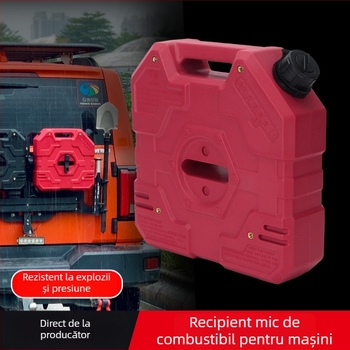 Woogok Rezervor auxiliar de combustibil pentru automobile și motociclete, 7.5 L, Off‑Road, 1.8 galon, plastic, rezervor anti-static de combustibil
