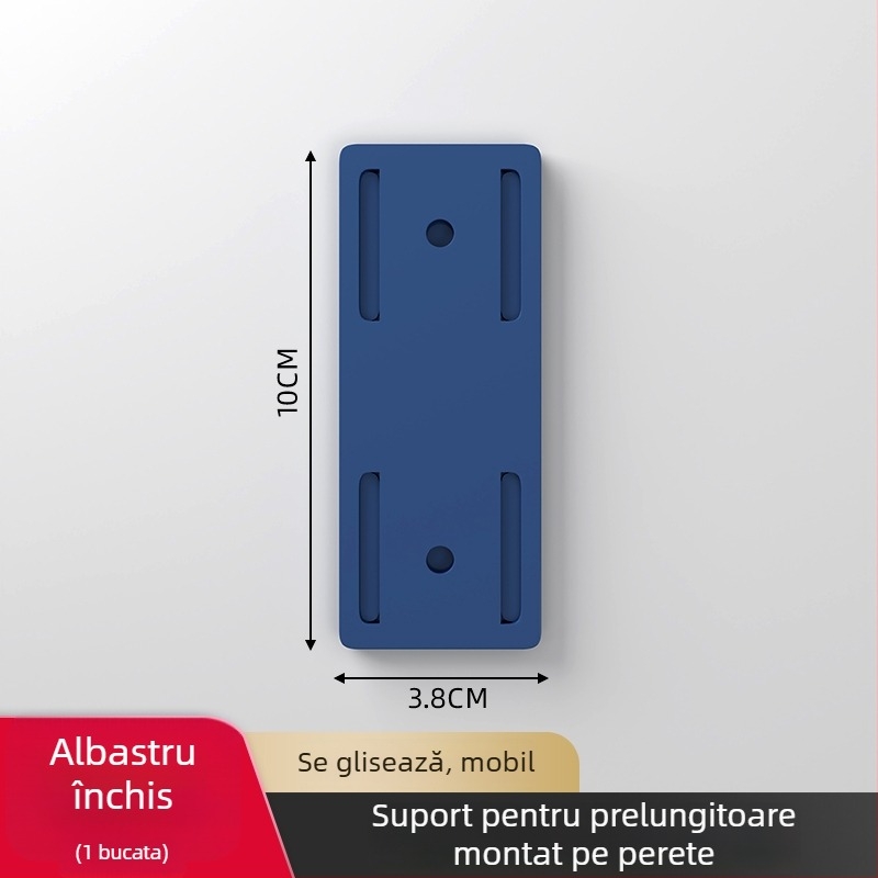 Suport montat pe perete pentru prelungitor, material: mătase, stil universal, organizator de cabluri