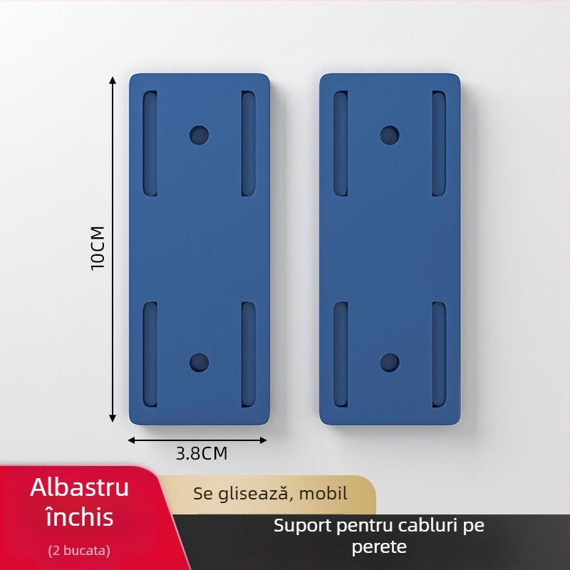 Suport montat pe perete pentru prelungitor, material: mătase, stil universal, organizator de cabluri