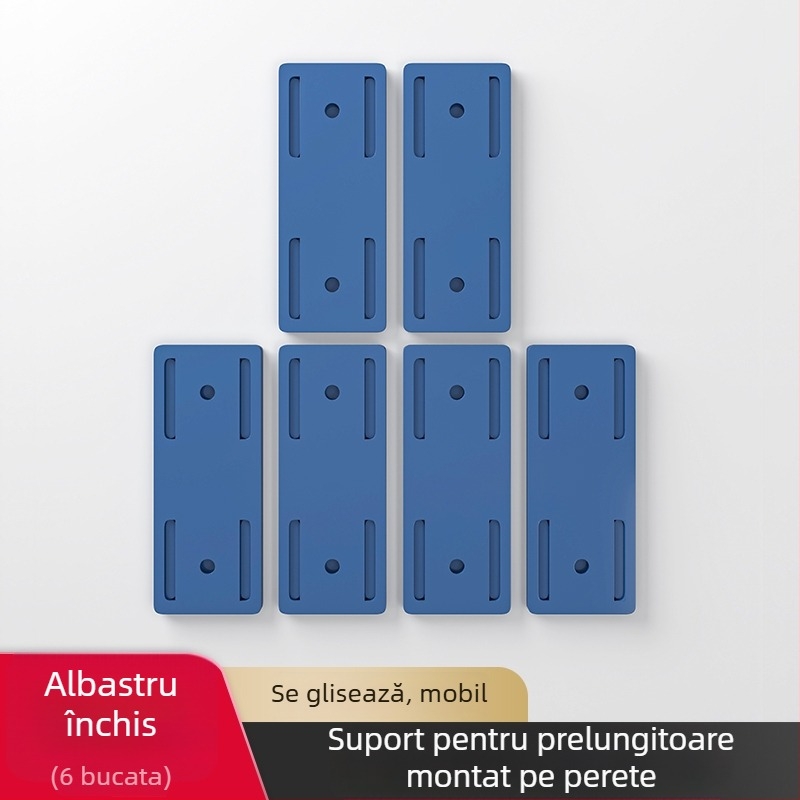 Suport montat pe perete pentru prelungitor, material: mătase, stil universal, organizator de cabluri