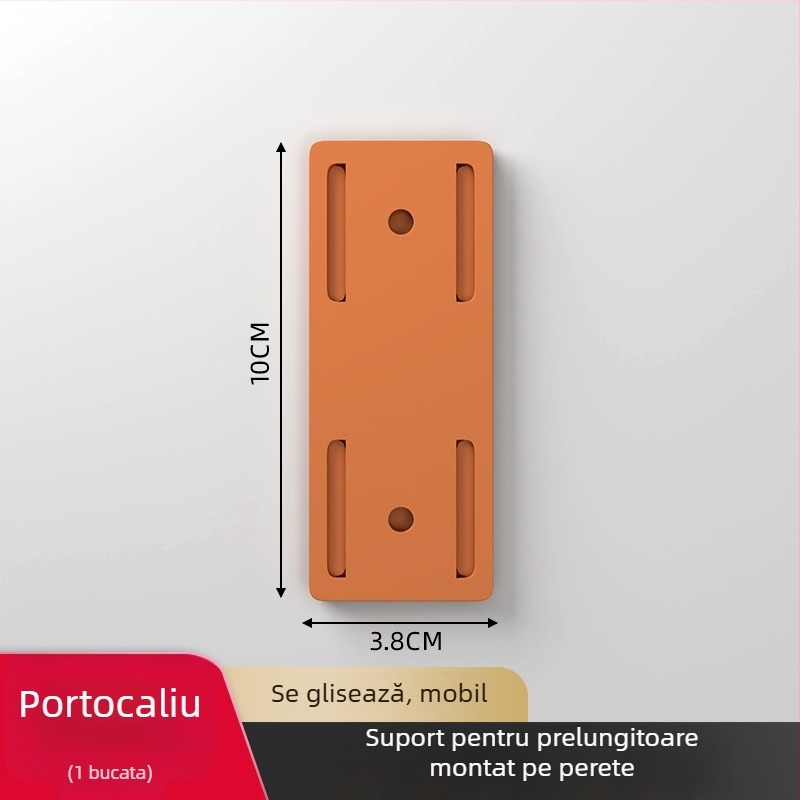 Suport montat pe perete pentru prelungitor, material: mătase, stil universal, organizator de cabluri
