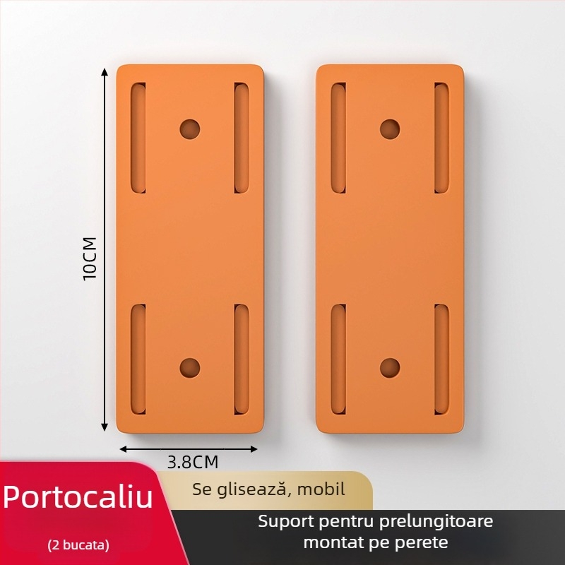 Suport montat pe perete pentru prelungitor, material: mătase, stil universal, organizator de cabluri