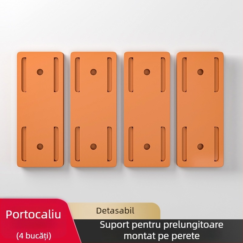 Suport montat pe perete pentru prelungitor, material: mătase, stil universal, organizator de cabluri